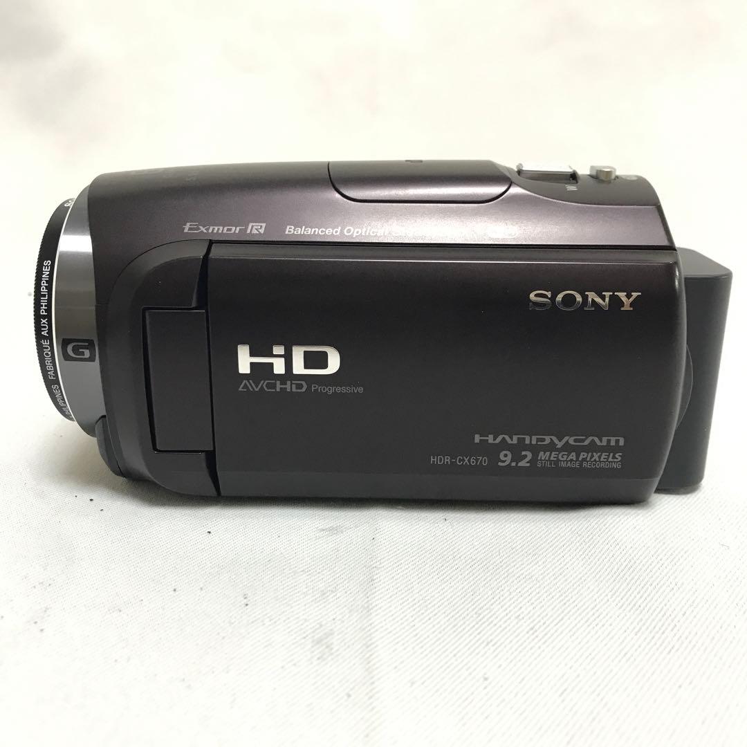 SONY ハンディカムHDR-CX670 ビデオカメラ+収納バッグセット　M91