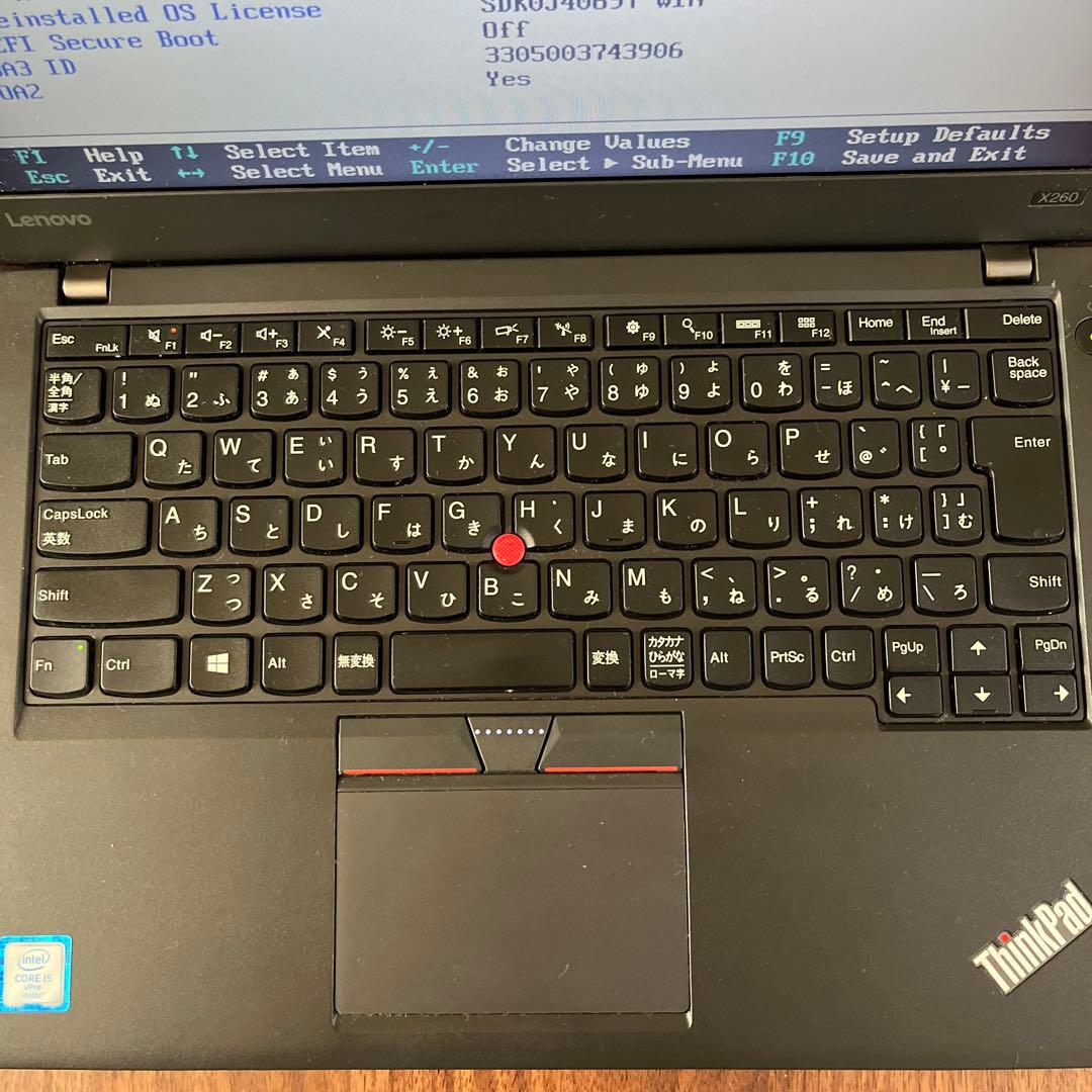 レノボ Lenovo ThinkPad X260 日本語キーボード ノートPC