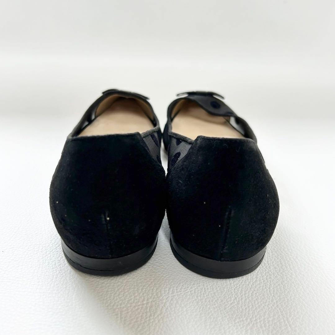 ジミーチュウ DOROTHY FLAT ドットメッシュ フラットシューズ 37