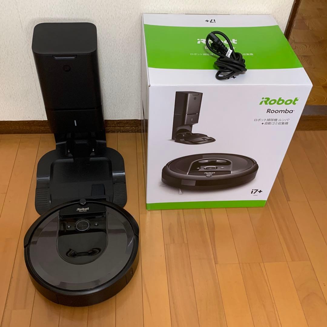 ロボット掃除機ルンバ+自動ゴミ収集機iRobot Roomba i7+ ブラック