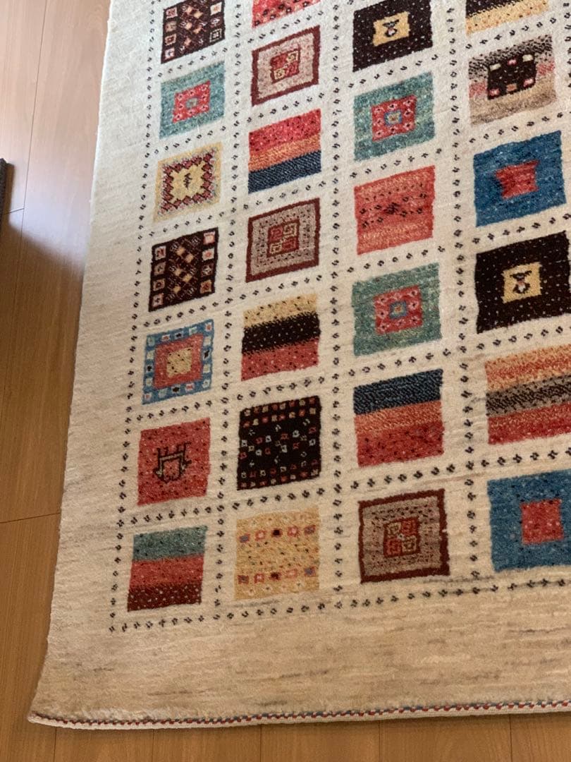 さらにお値下げ中　【美品】ギャッベ　カシュクリ　一点もの