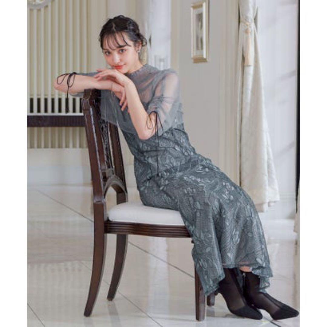 ア★新品タグ付き★ドリードール　チュールボレロレースキャミワンピレイヤード