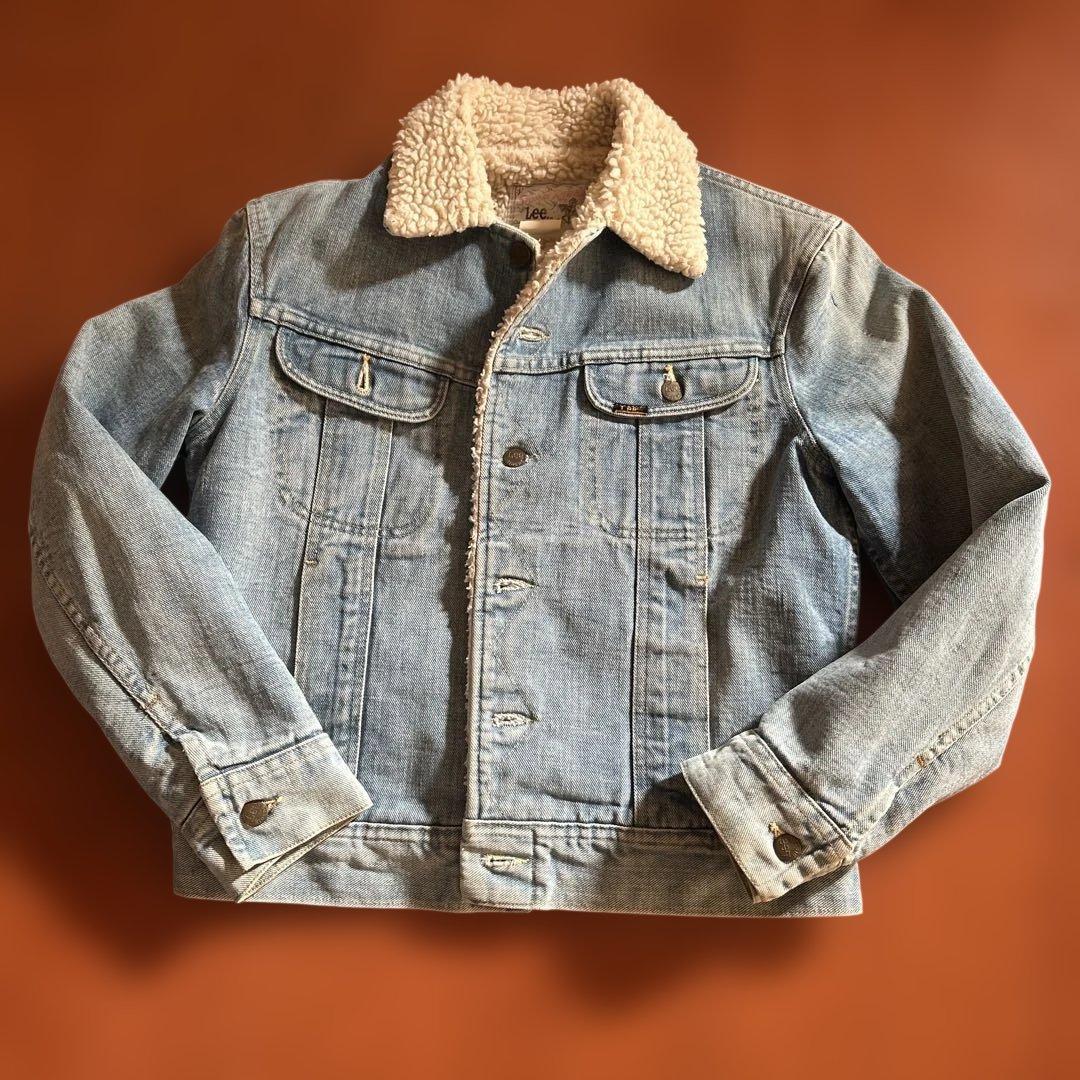 Lee ストームライダーUSA製デニムボアジャケット希少38サイズ