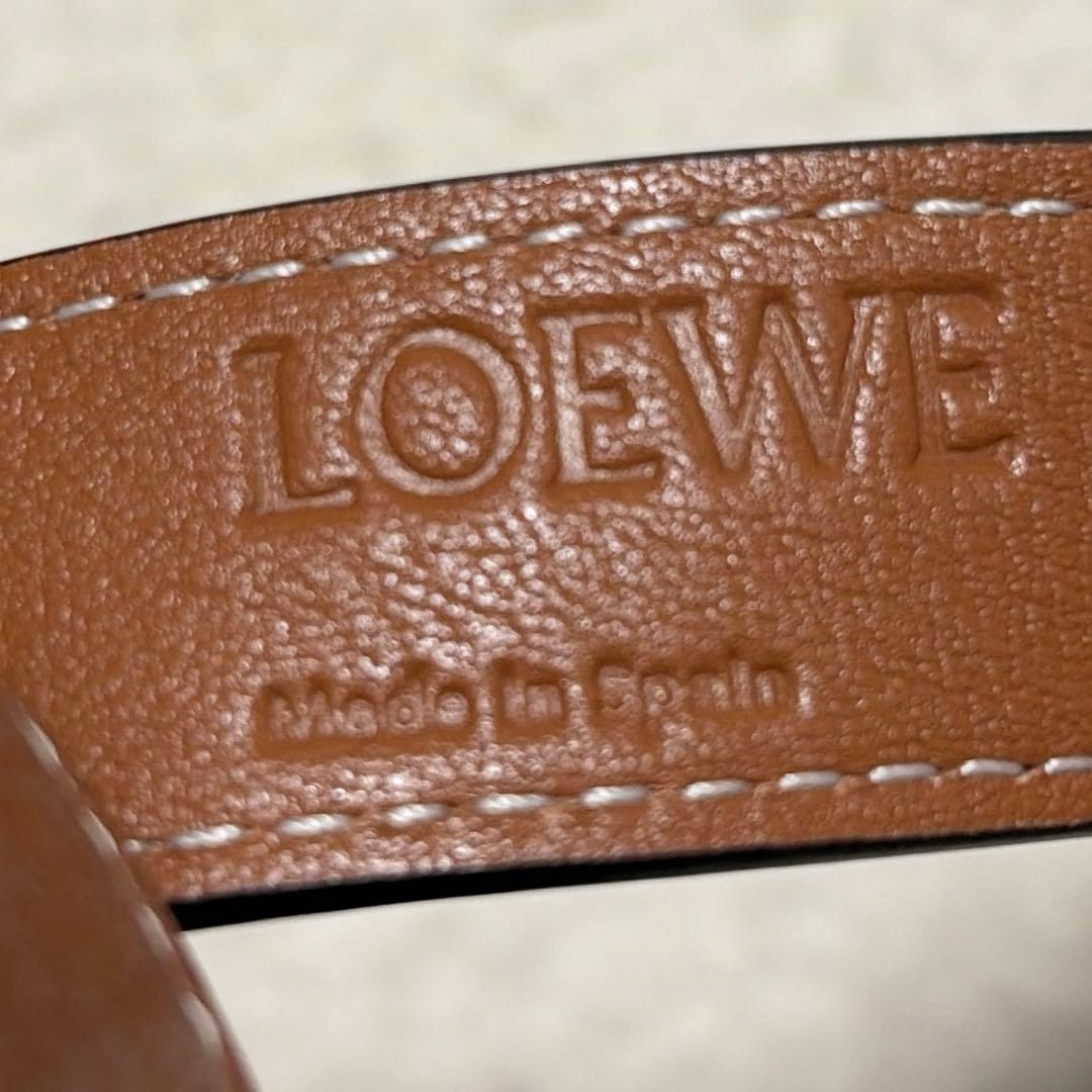 LOEWE かごバッグ ナチュラル／タン