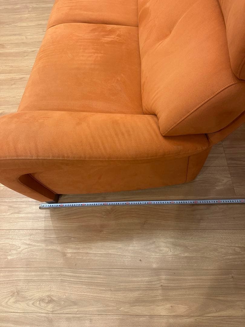 カリモク　2.5人掛ソファ　ハイバック