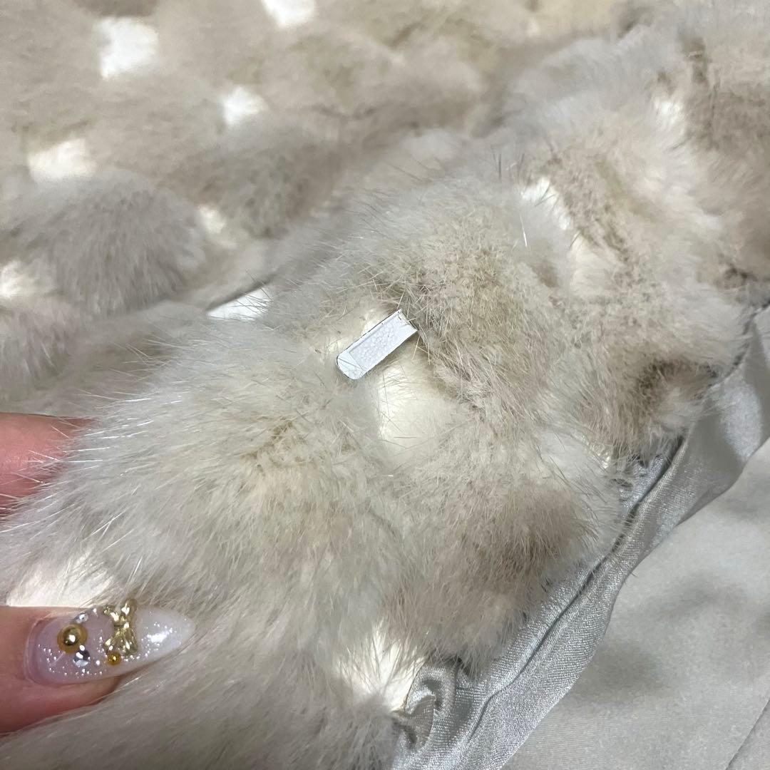 【超高級】三越　150万　ミンク革　毛皮リアルファーコート【希少】