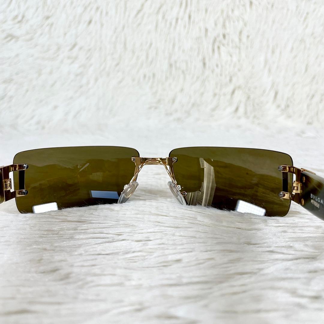 極美品　BVLGARI　サングラス　626　ブラウンレンズ　べっ甲柄テンプル