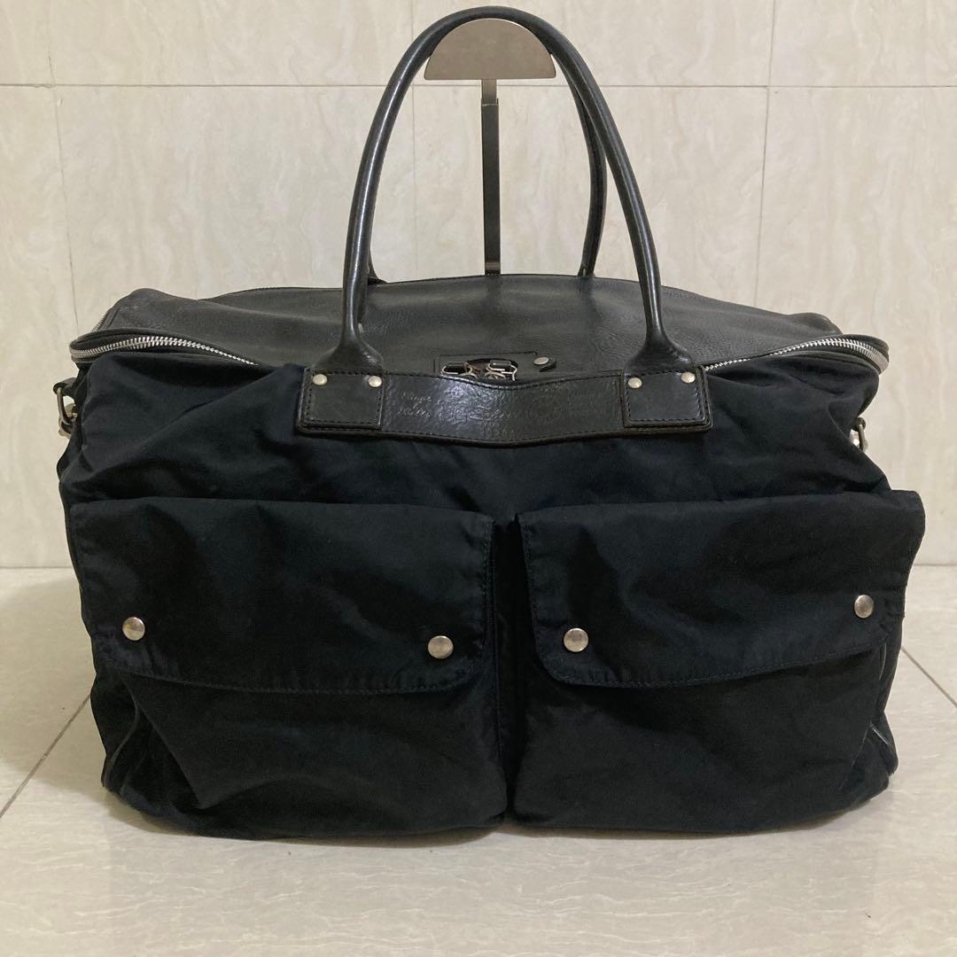 Felisi フェリージ　ボストンバッグ　2way　レザー×ナイロン　20286