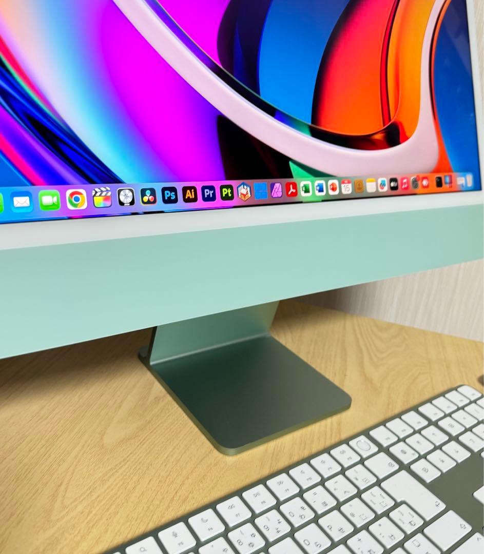 美品 Apple iMac 24インチ 指紋認証 Office＋CAD&3D設計