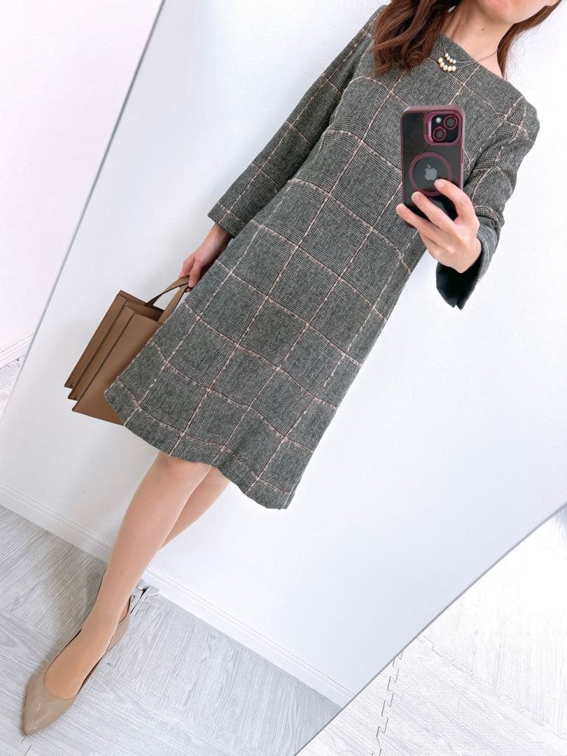 【いっかくじゅう ページ✨】❤️ニューヨーカー✨サイズ36✨ウールワンピース