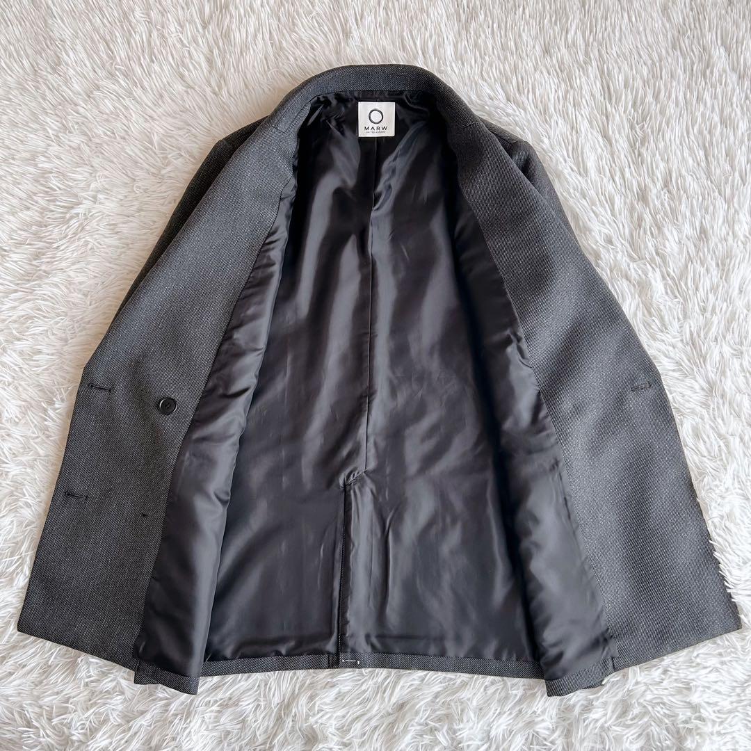 未使用級✨　MARW ユナイテッドアローズ　オーバー ダブル ジャケット グレー