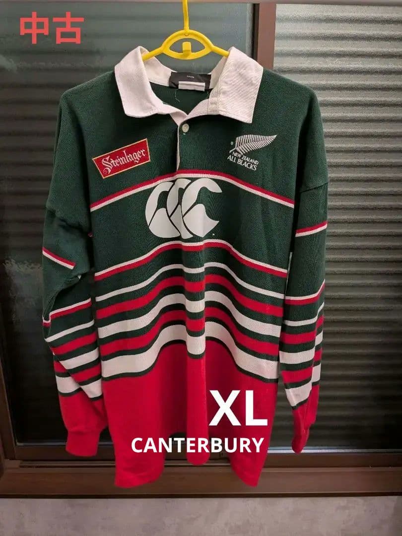 【90s ビンテージ】カンタベリー ラガーシャツ ニュージーランド製 XL 中古
