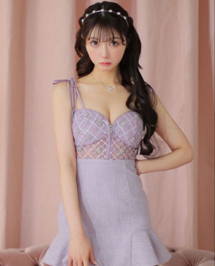 ROBE de FLEURS ラベンダードレス