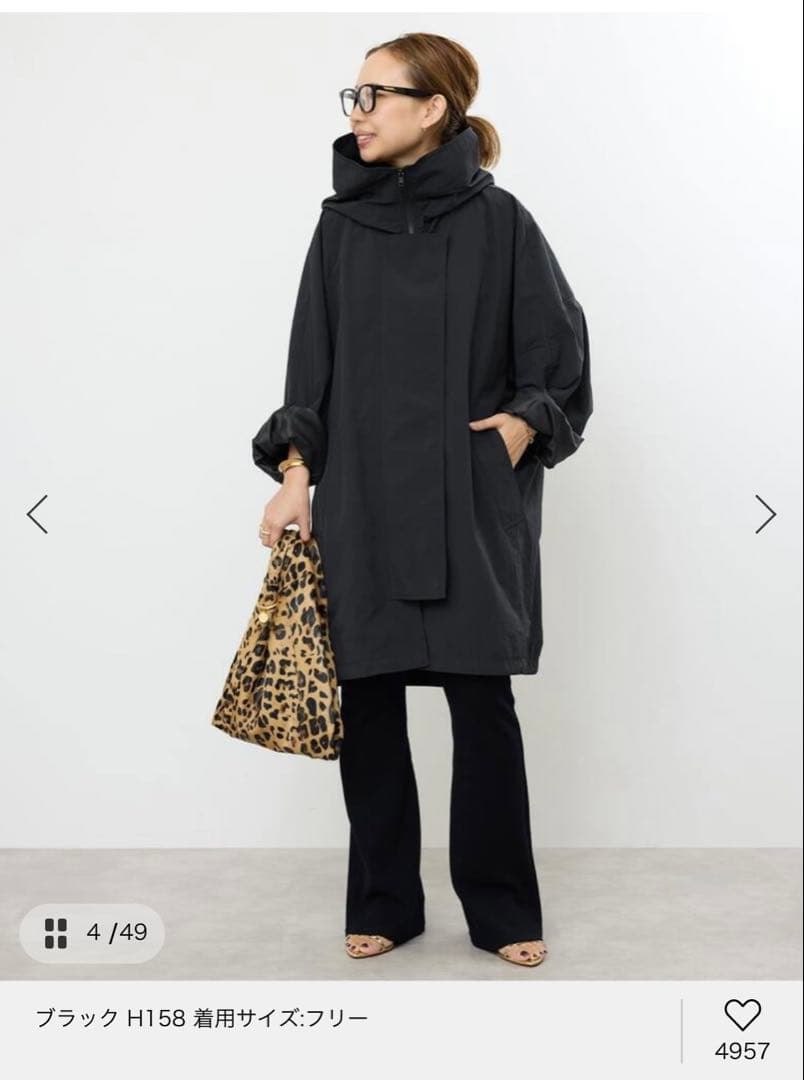 LIBERADD/リベラド　ZIP LONG ブルゾン　ブラック