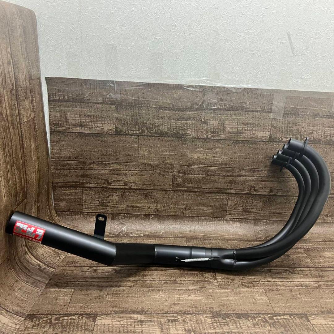 ゼファー400　マフラー黒　2分割　送料込み