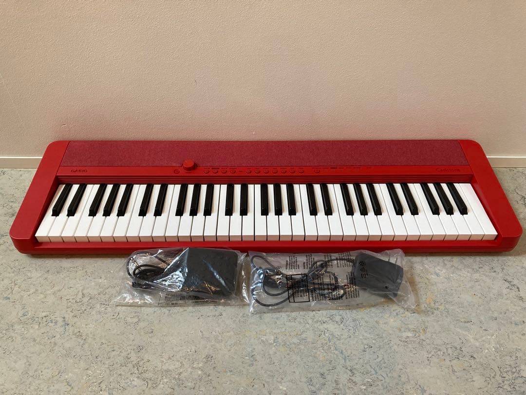 CASIO CT-S1 レッド 61鍵 電子キーボード 本体