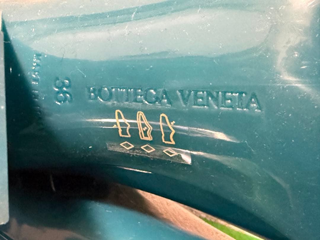 BOTTEGA VENETA rubber ankle boots ブルー 28