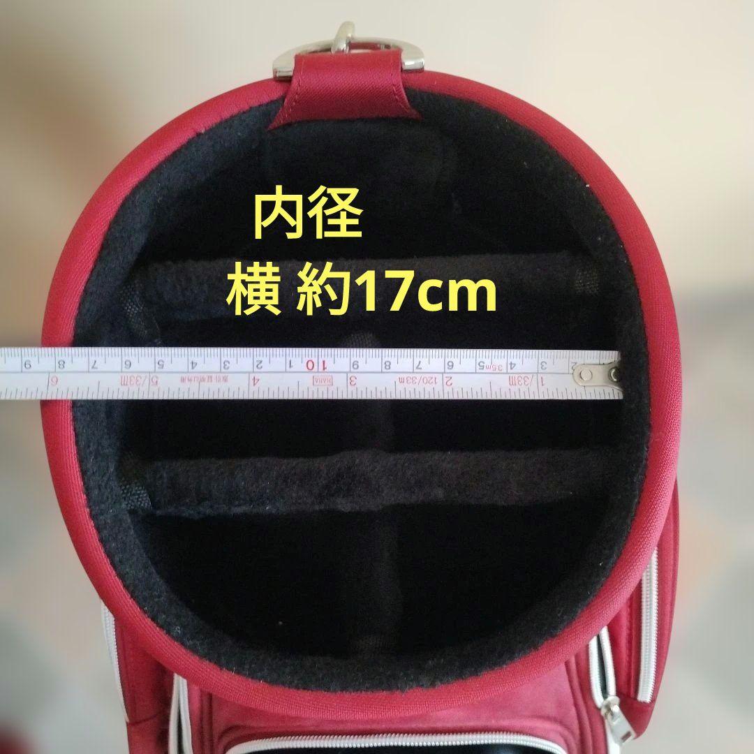 キャディバッグ キャスター付き 【使用1回のみ】 コンバース レッド 8.5型