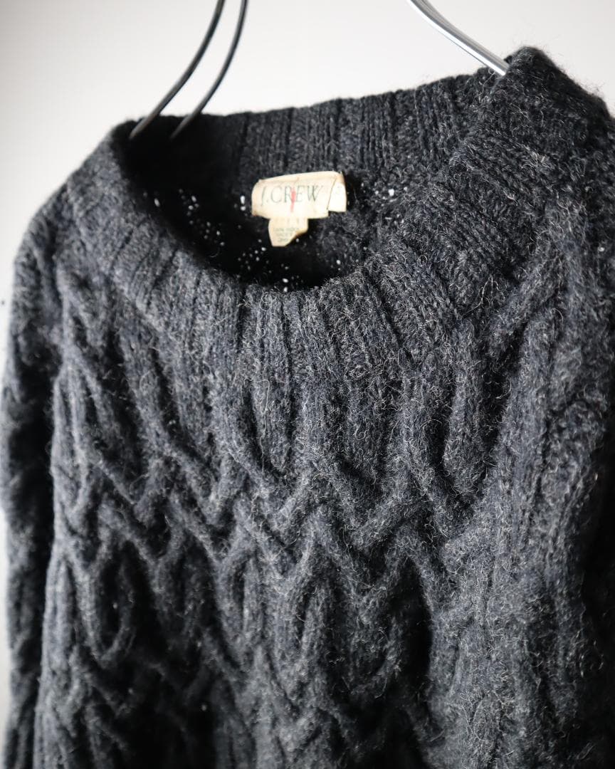 J.CREW 90s ケーブル チャンキー ウール ニット セーター 巨人タグ