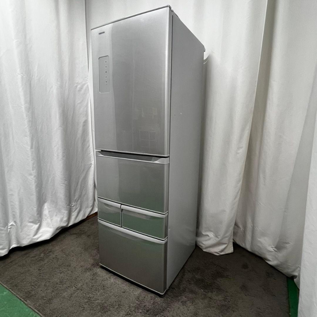 937　冷蔵庫　大型　東芝　5ドア　右開き　安い　シルバー　設置無料