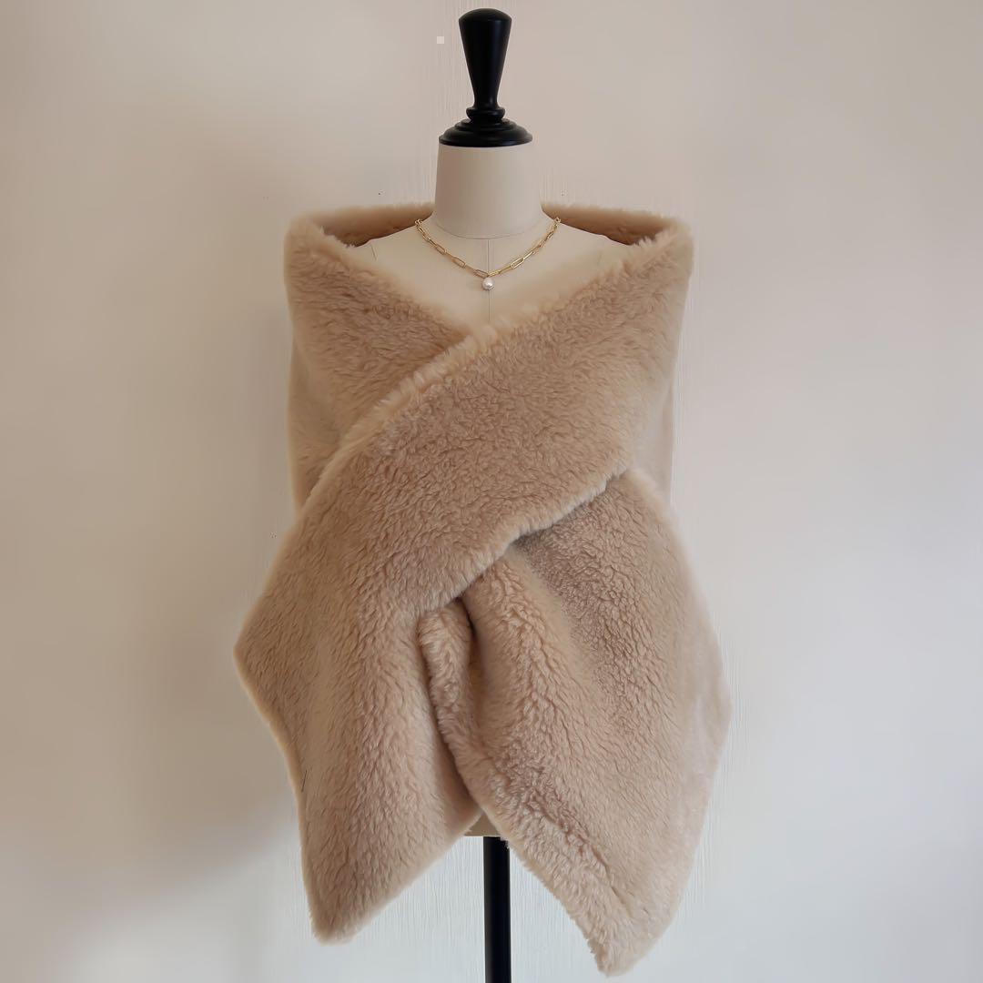 新品未使用 ベアストール アルパカ素材 テディストール MaxMaraお好きな方