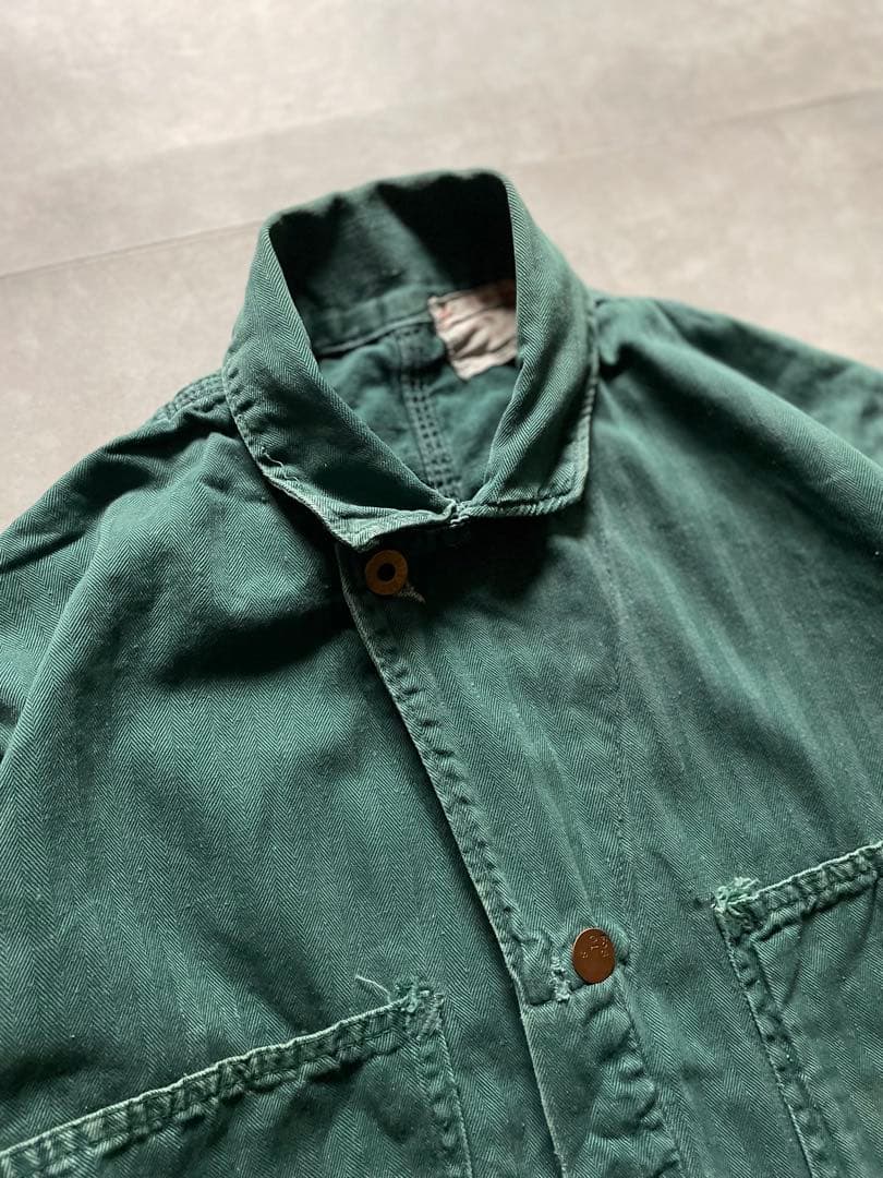 さ*う様 50s US製 HBT ワーク オールインワン つなぎ カバーオール