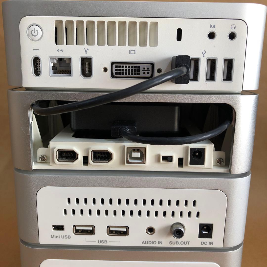 Macmini（初期型）とGreenHouse製システムコンポのセット