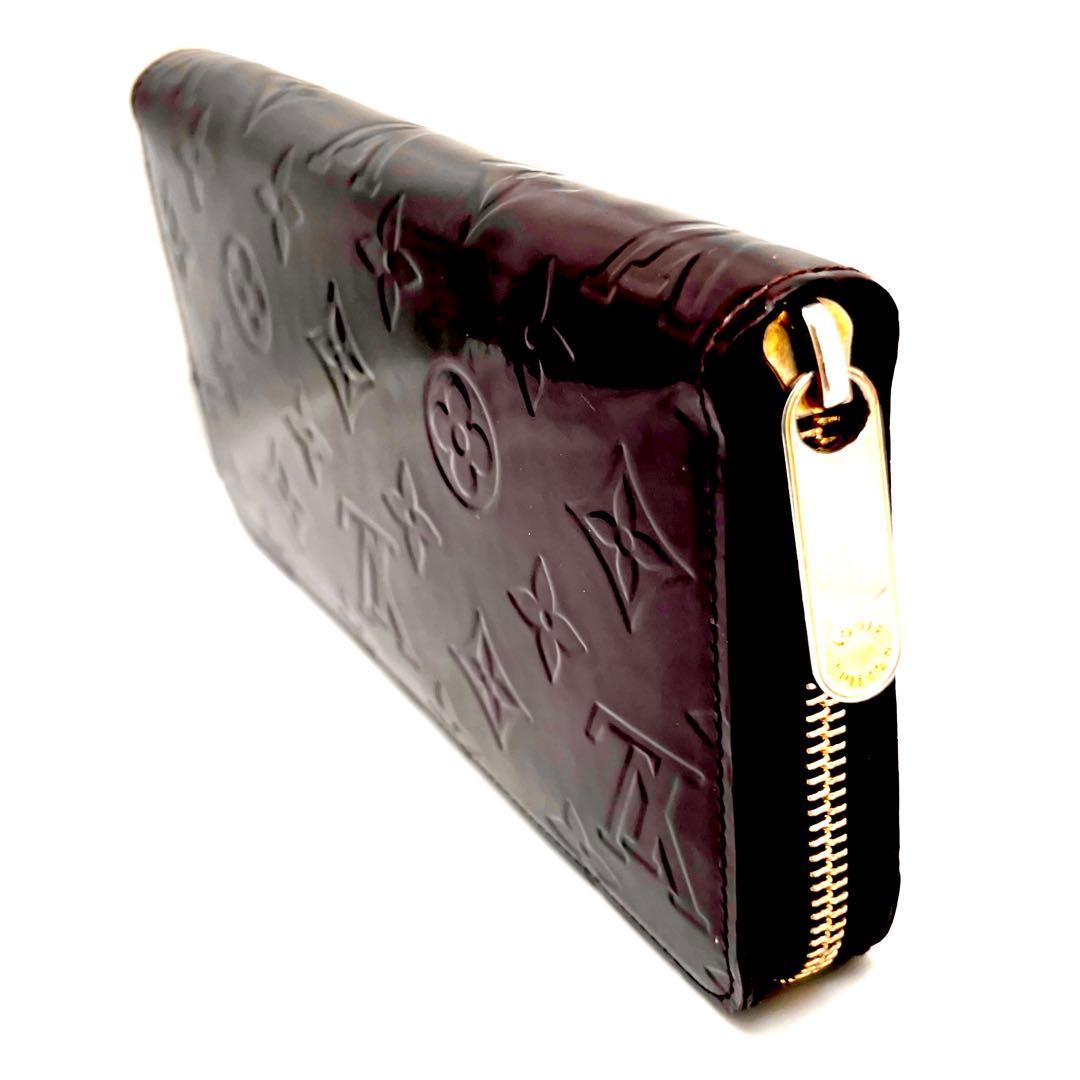 【極美品】 ルイヴィトン ヴェルニ アマラント ジッピーウォレット M93522