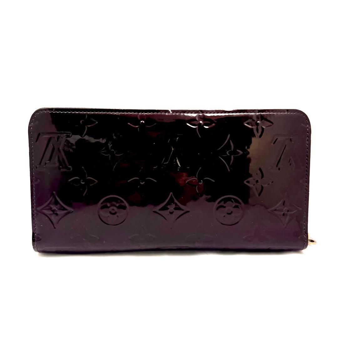 【極美品】 ルイヴィトン ヴェルニ アマラント ジッピーウォレット M93522