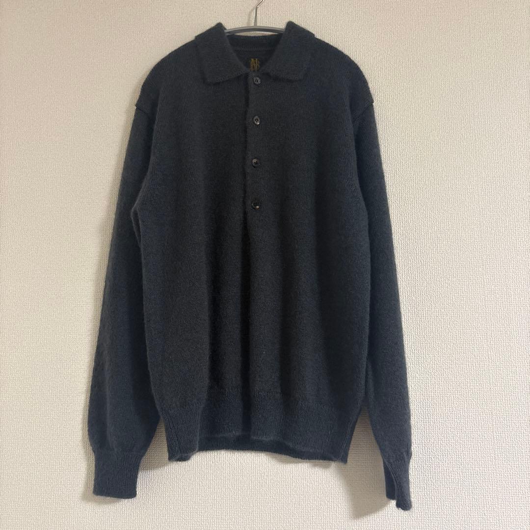 BATONER PURE MOHAIR100% POLO モヘヤ ニットポロ