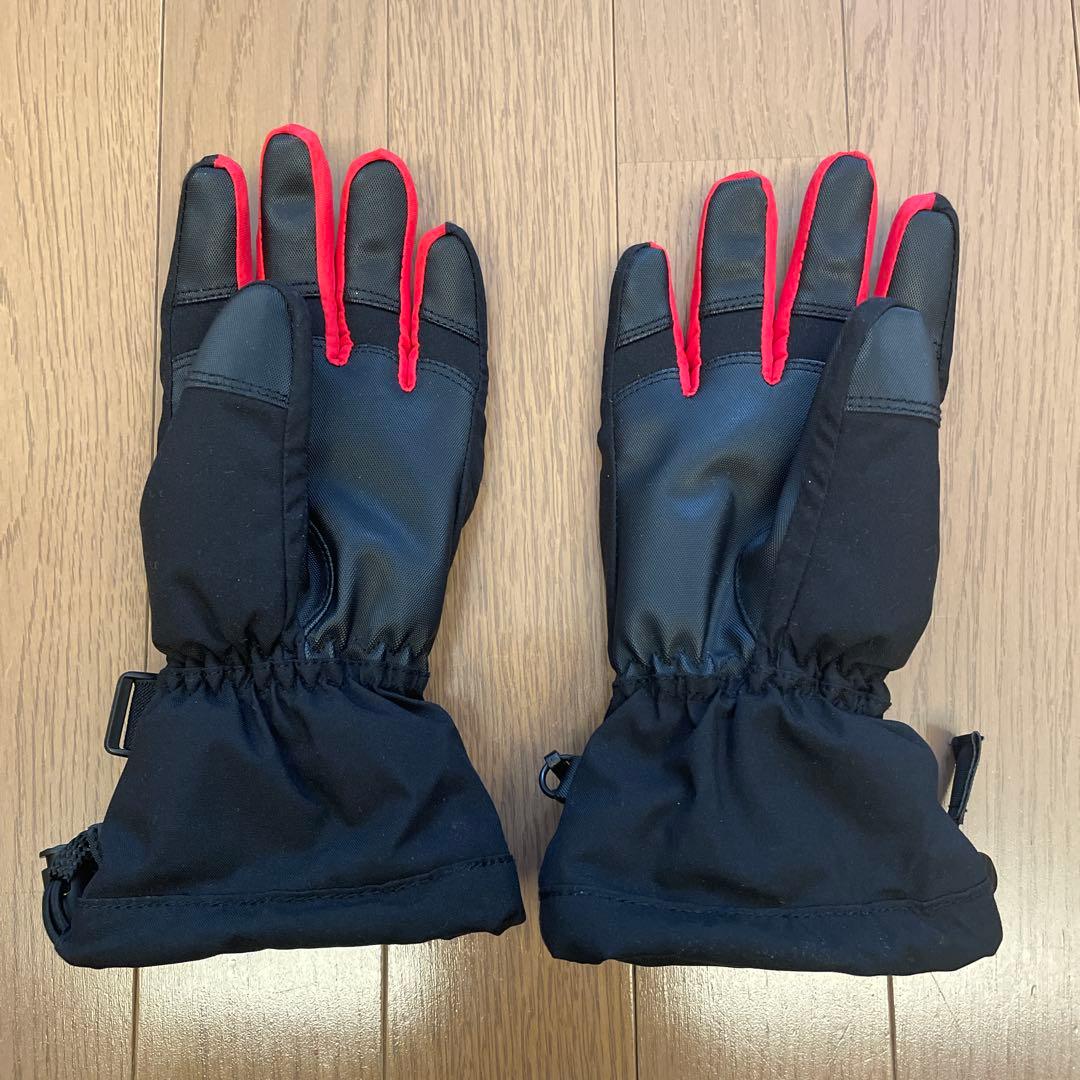 スキーウェア キッズ 115→135 デサント 赤 紺　手袋付き