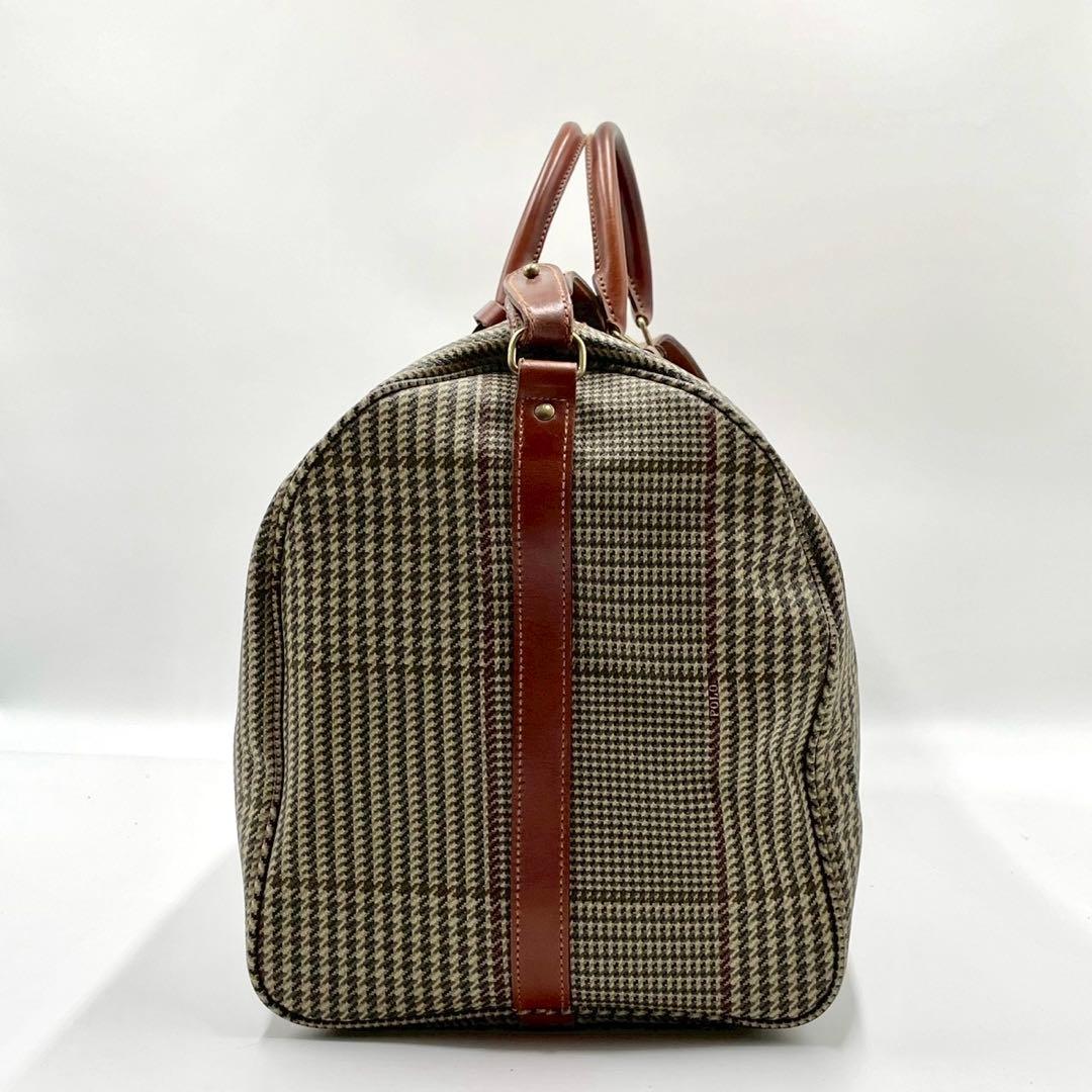 RALPH LAURENT ラルフローレン 2way ボストンバッグ 千鳥格子