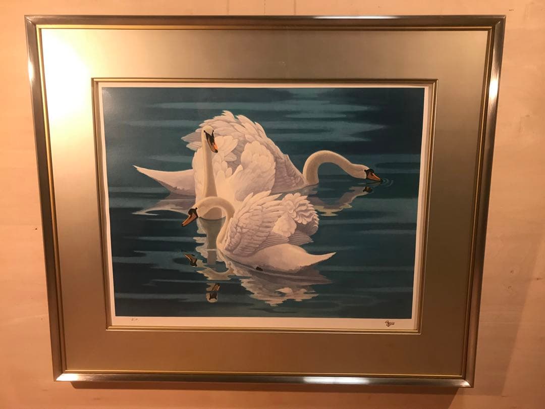 杉山寧　「淑」　リトグラフ　落款・エディション・作品証明シール有り