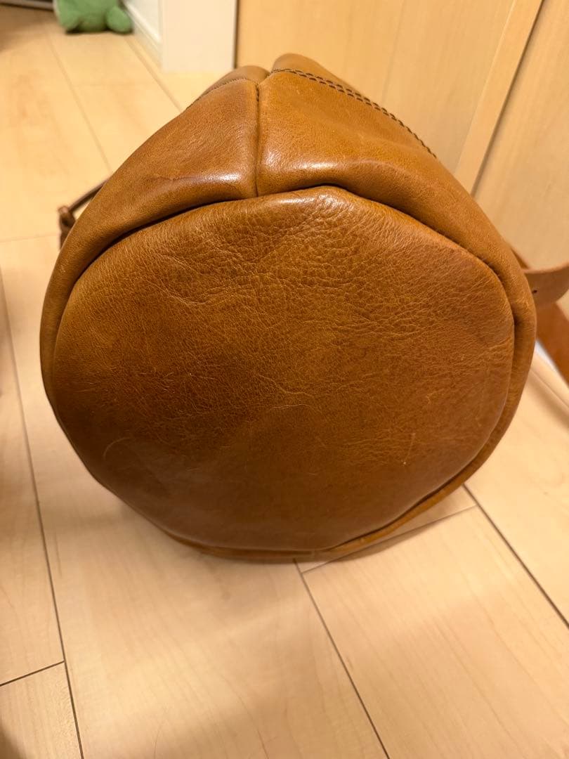 ヘルツ　ソフトレザーのボンサック　グリーン