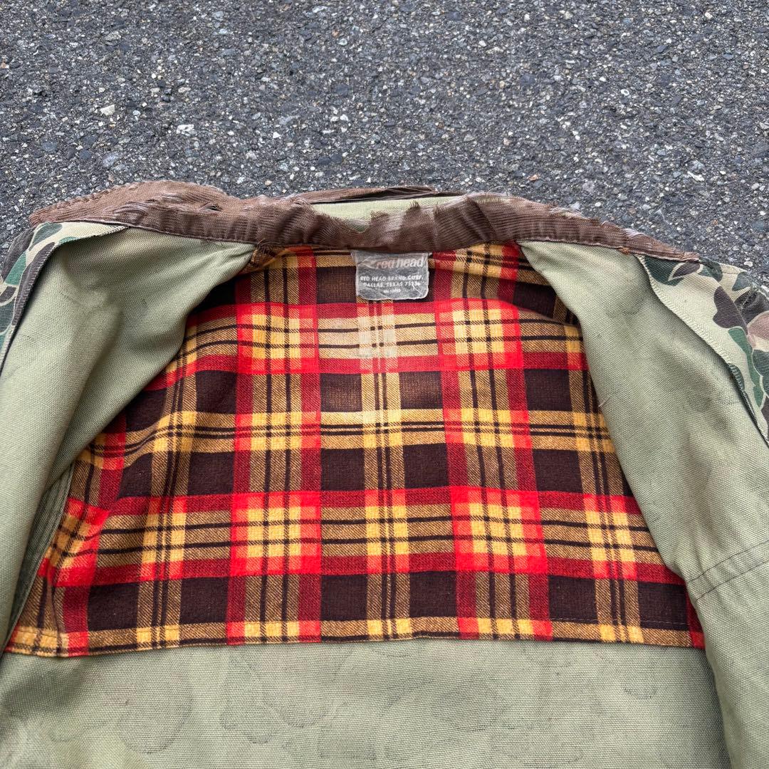小*す様 70s red head カモフラージュ ハンティングジャケット カバ