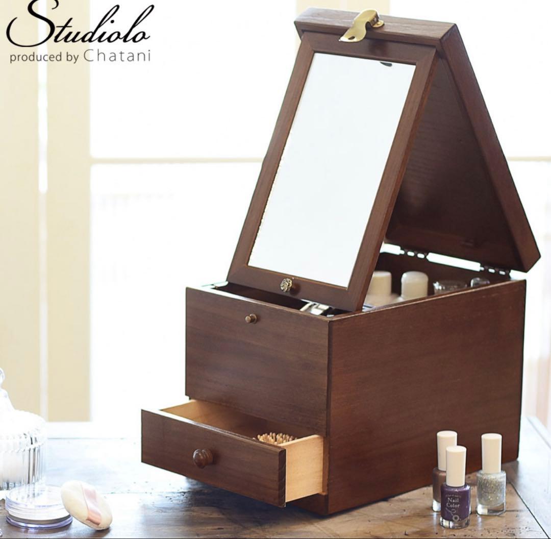 木製化粧箱 メイクボックス 日本製 茶谷産業