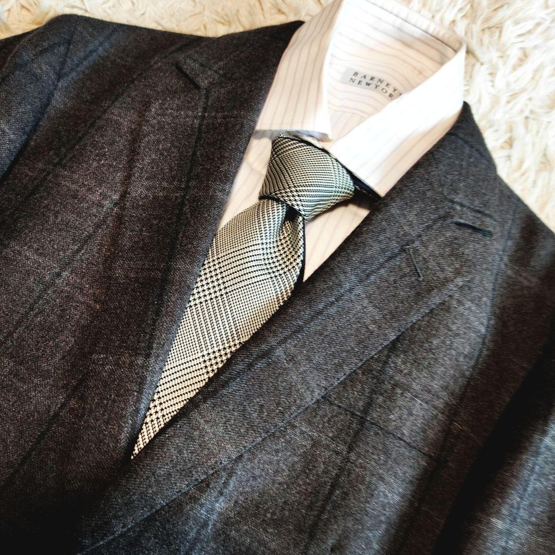 ポールスミス セットアップ スーツ ウール 英国製 格子柄 現行モデル