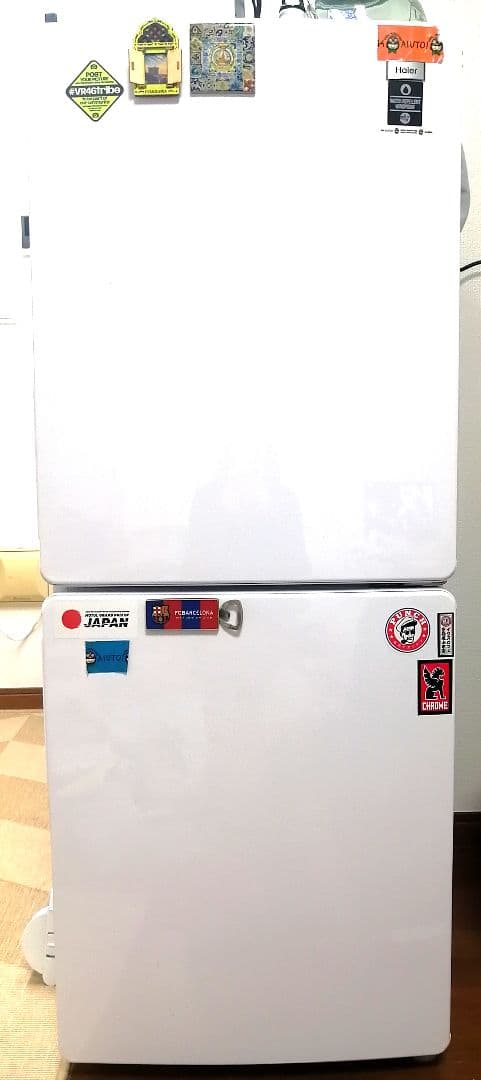 Haier 冷凍冷蔵庫 2ドア 3段引き出し冷凍室  148L 耐熱 LED