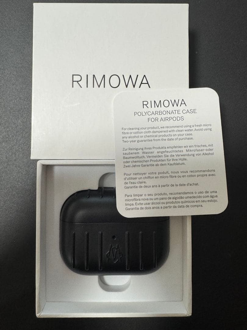 【希少】RIMOWA AirPods Proケース マットブラック