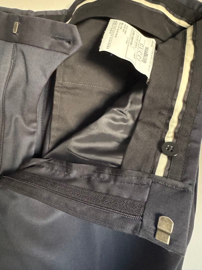 最終　GUCCI濃紺 ビジネススーツ ジャケットとパンツセット　L イタリア50