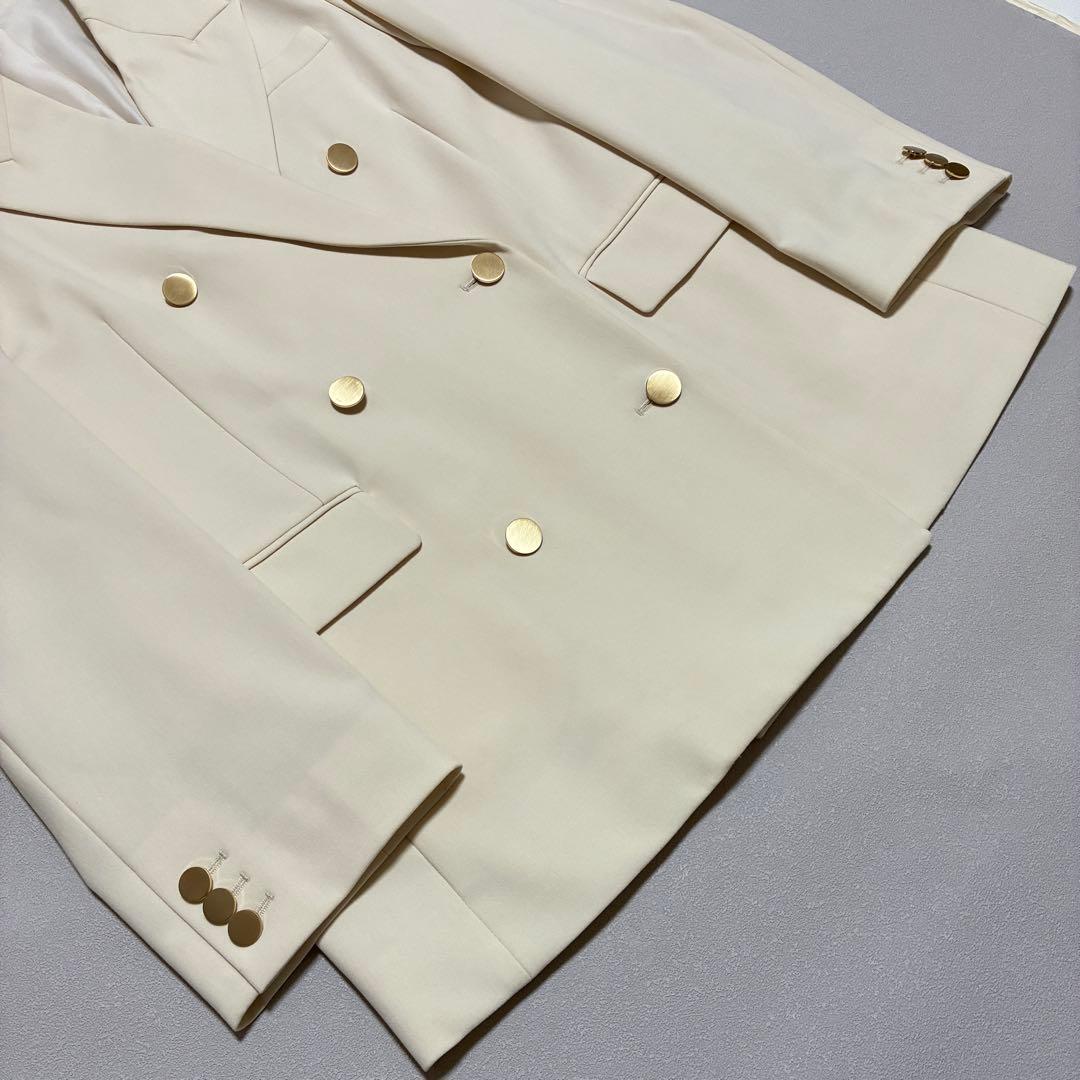 【2025ss✨ 現行】MilaOwen 金釦 ダブルブレストロングブレザー