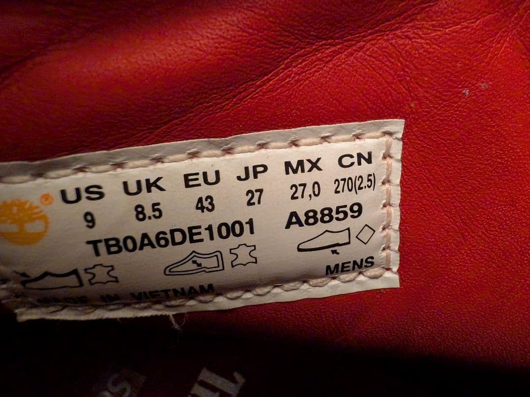 Supreme×Timberland Diamond Plate6インチブーツ