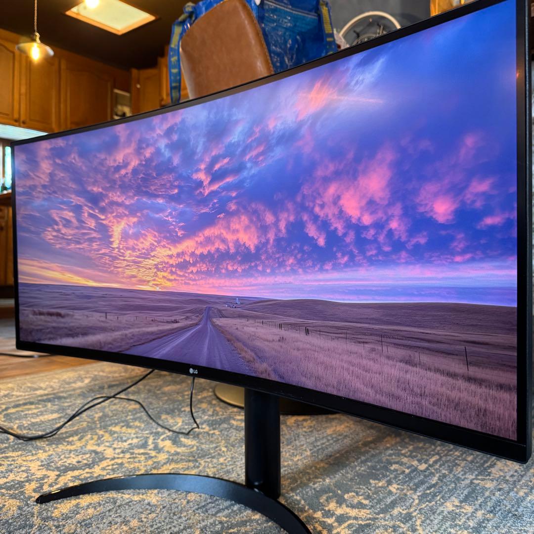 【美品】LG 34インチウルトラワイド湾曲モニタ1ms 160Hz HDR