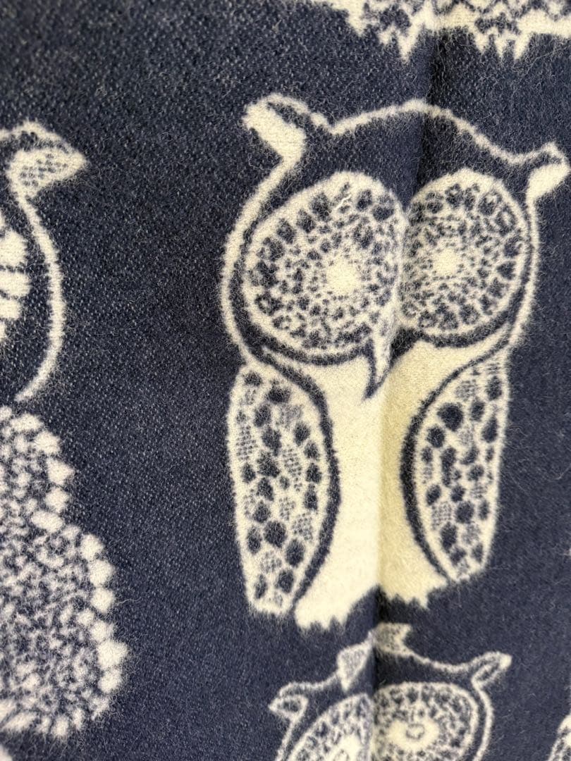 Klippan クリッパン　ブランケット　フクロウ柄　ミナペルホネン