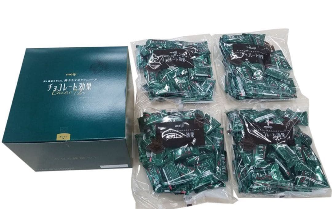 meiji チョコレート効果 72% 大容量ボックス 1kg x3箱