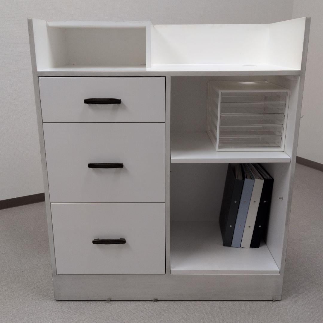 レジカウンター　受付カウンター　おしゃれ木製カウンター　ホワイト