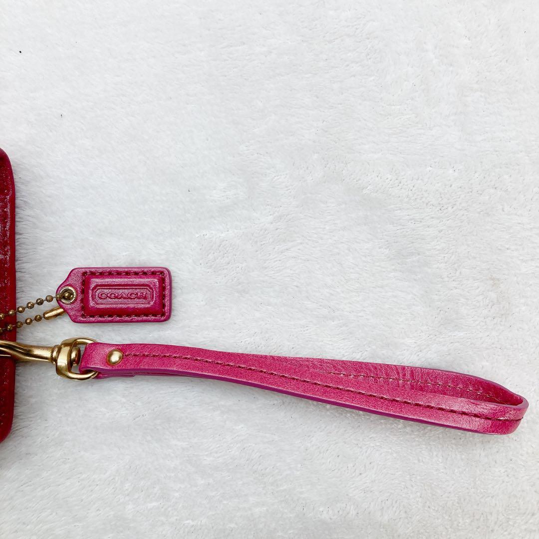 バッグ Coach Shoulder Wallet Kiss Lock Pink y2k