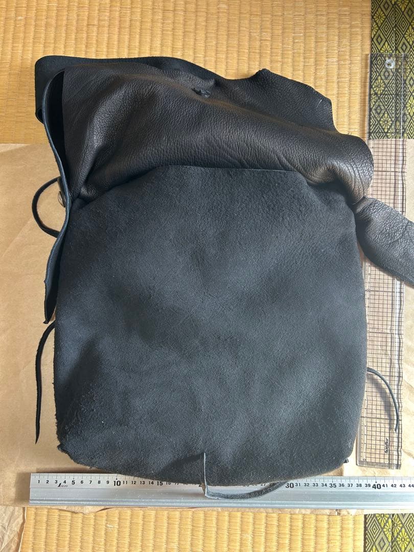 ムムム様 ディアスキンバッグ　黒スエード