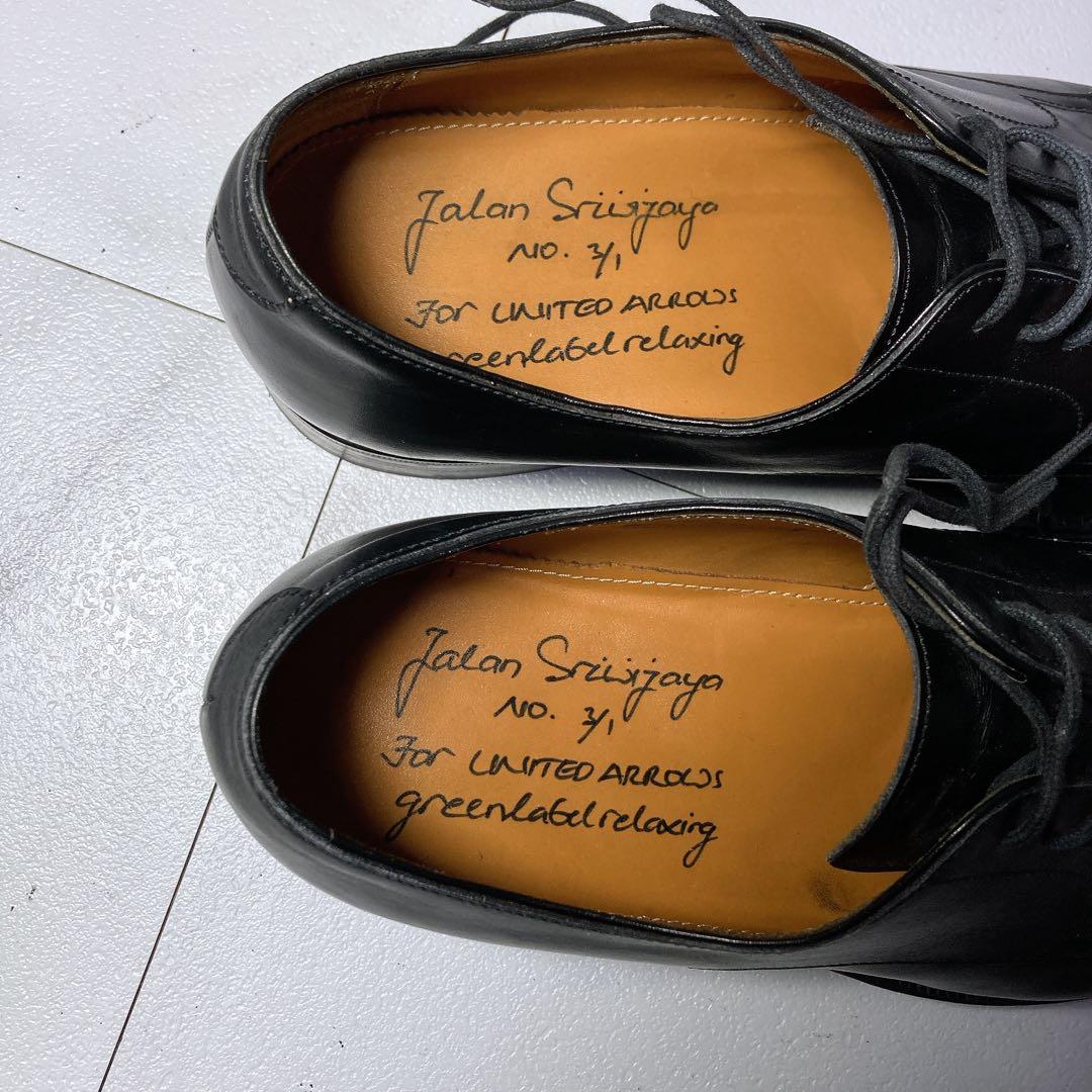 美品 ジャランスリワヤ ビジネスシューズ EDWARD 42 ダイナイト 黒