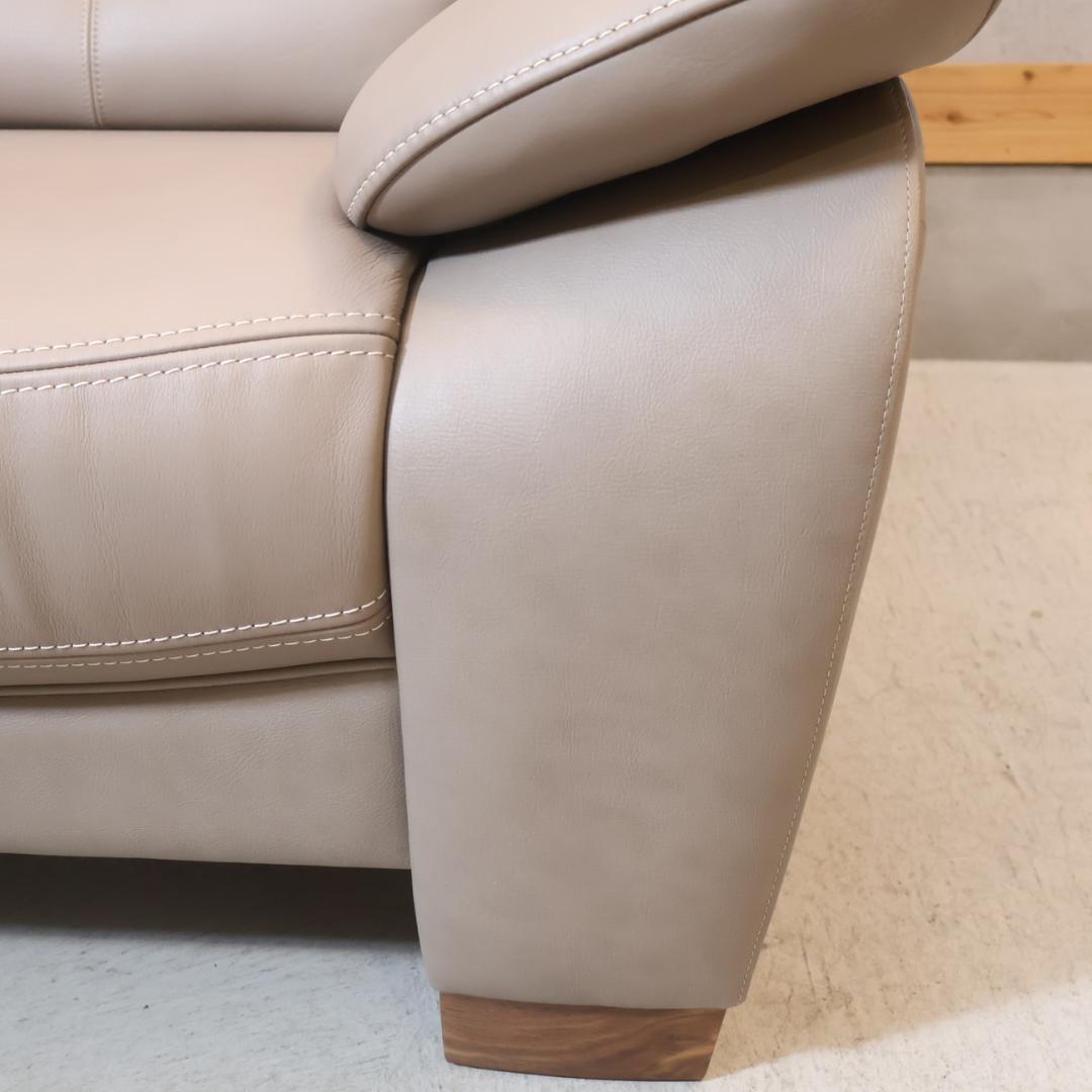 karimoku カリモク家具 ZW73 本革 1人掛けソファ レザー シングル